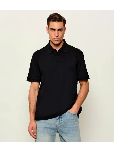 Tricou polo Boss Black negru