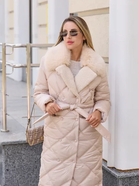 Пальто з утеплювачем MilaNova бежевий