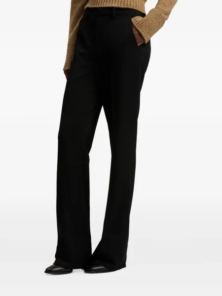 Pantaloni Ralph Lauren Collection de lână negru