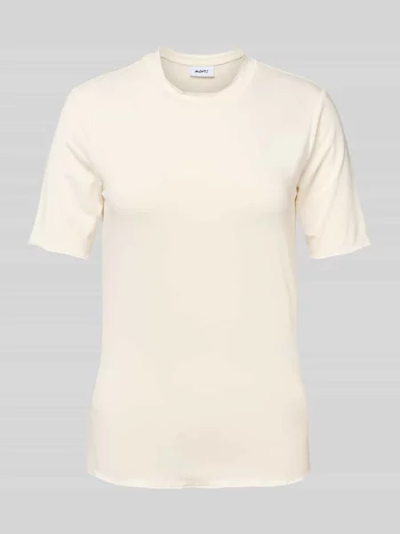 T-shirt z falistym dołem Moves biała