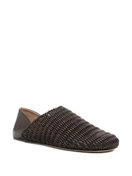 Papuci tip mules Jw Anderson din piele maro