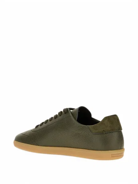 Sneakerși Zegna din piele verde
