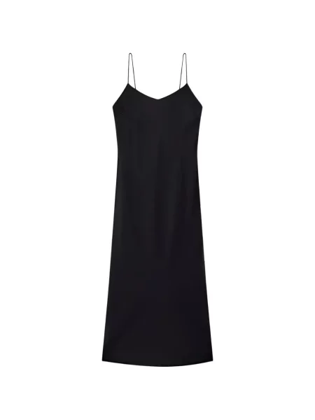 Rochie Another Tomorrow cu bretele negru