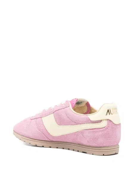 Sneakerși Autry din piele de căprioară roz