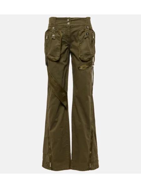 Blugi evazați Blumarine cu talie înaltă albastru