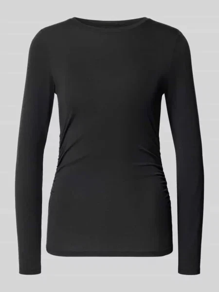 Bluzka z długim rękawem o kroju slim fit z mieszanki lyocellu model AVA' Vero Moda czarna