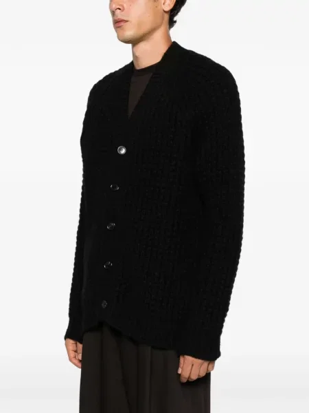 Cardigan Roberto Collina tricotate negru