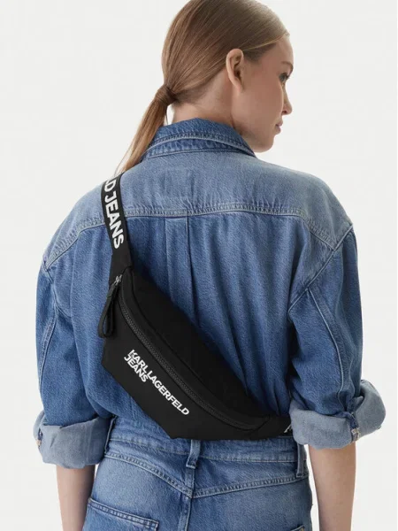 Geantă Karl Lagerfeld Jeans negru