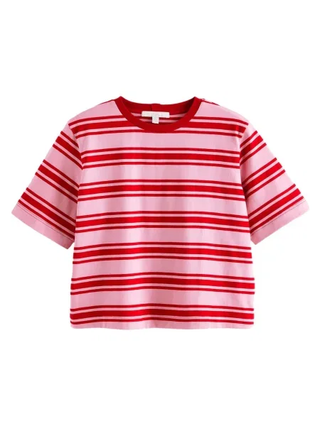 Next Tricou roz roșu