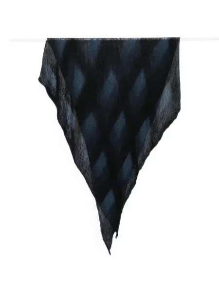 Κασκόλ Botto Giuseppe argyle μπλε