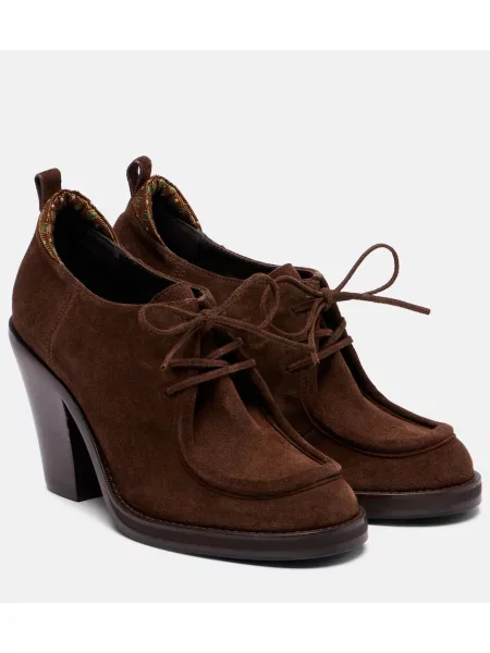 Ghete desert Etro din piele de căprioară maro