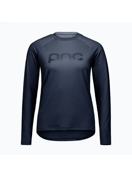 Tricou mânecă lungă Poc din jerseu albastru închis