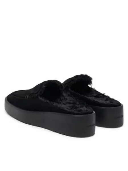 Natikače Calvin Klein Flatform Mule Suede WL crna