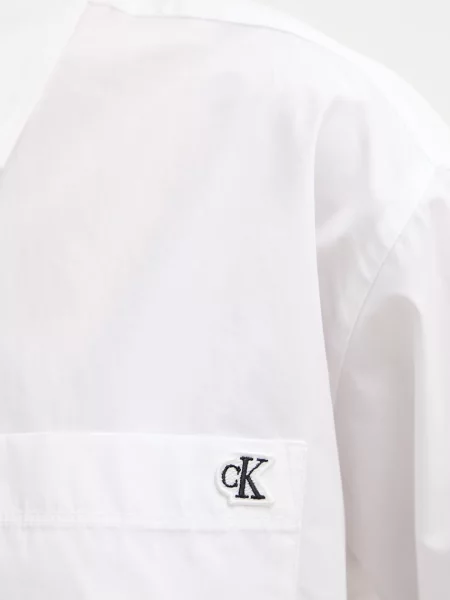 Calvin Klein Jeans риза дамска от бяло