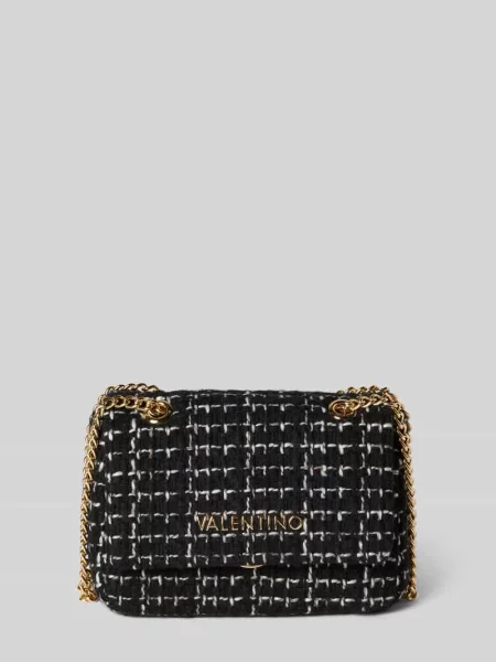 Torebka Valentino Bags tweedowa czarna