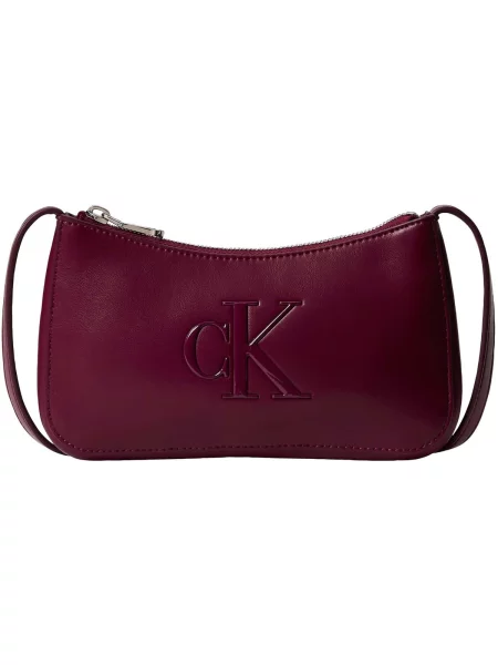 Calvin Klein Torbica Bold Ck Mini Bag Tamnocrvena crvena