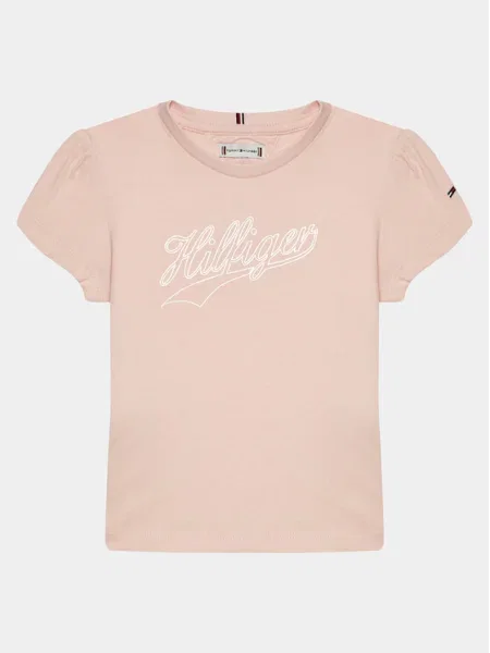 Tommy Hilfiger Tricou Hilfiger Script Tee S/S roz
