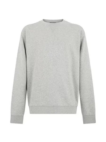 Haftowany sweter Roberto Cavalli szary