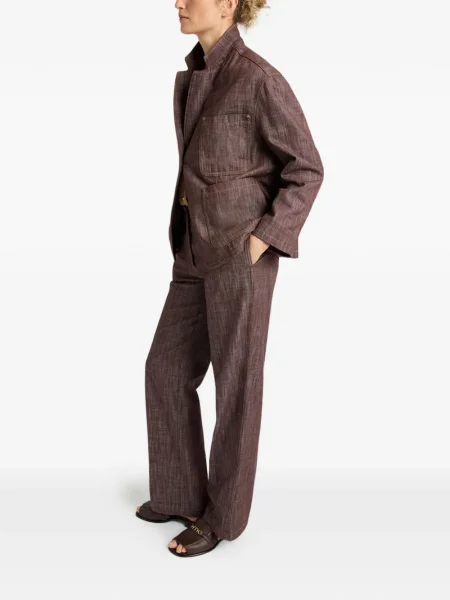 Blugi drepți Momoni maro