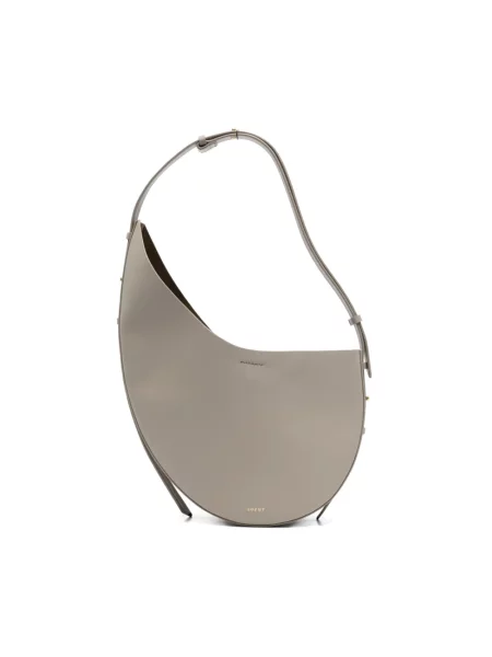 Torebka skórzana Soeur skórzana szara