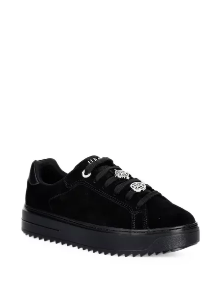 Sneakerși Guess cu platformă cu autograf negru
