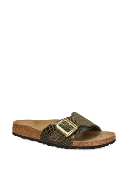 Sandale Birkenstock cu cataramă verde
