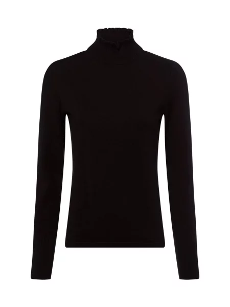 Sweter z golfem z mieszanki model ‘Polluna’ Opus czarny