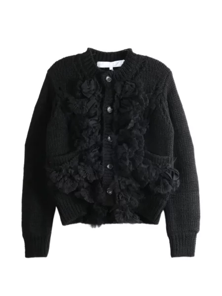 Cardigan Comme Des Garçons Tao tricotate chunky negru