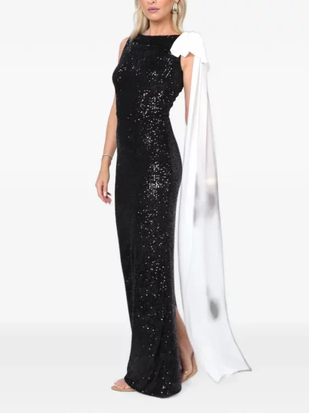 Rochie maxi Roserry cu paiete negru
