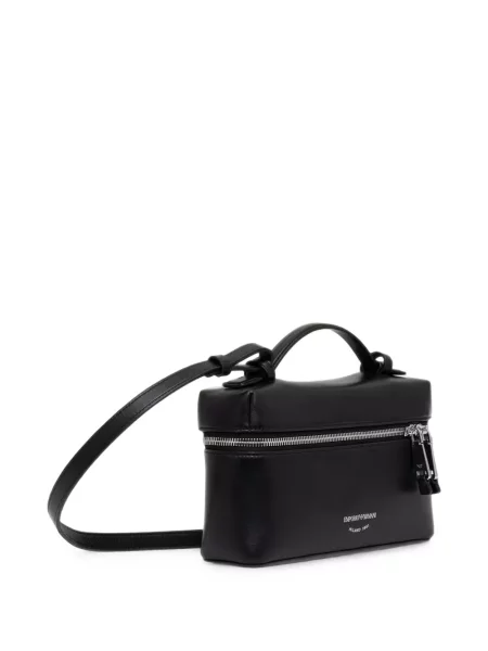 Чанта за през рамо Emporio Armani с принт черно