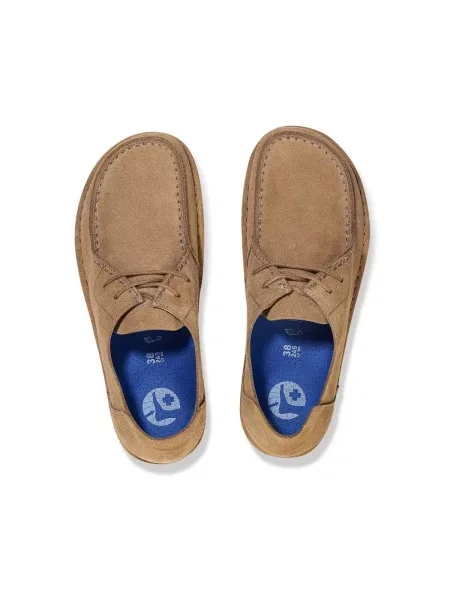 Semišové baleríny Birkenstock béžová