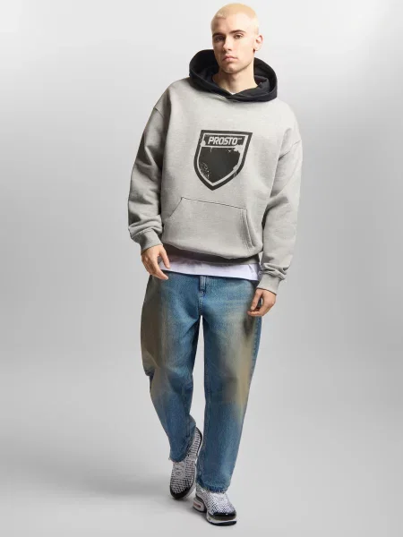 Bluza sportowa Prosto Splash Shield z kapturem szara