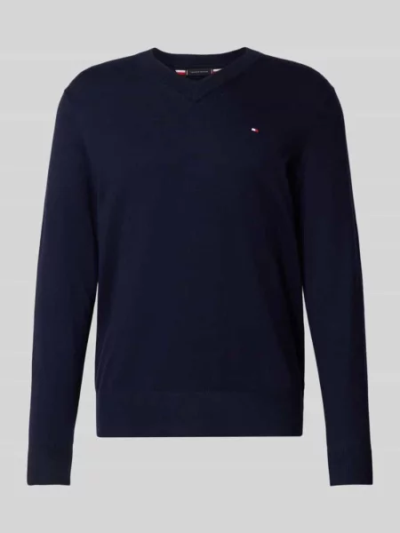 Tommy Hilfiger Sweter Granatowy niebieski