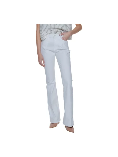 Jeansy Guess dzwony białe