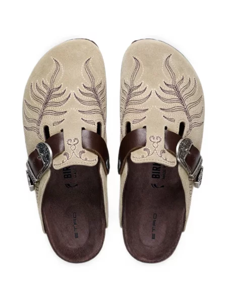 Мюли Birkenstock бродирани с катарама