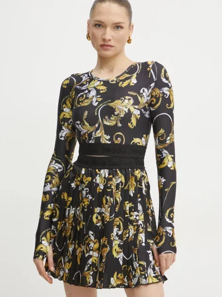 Cropp tricou mânecă lungă Versace Jeans Couture negru