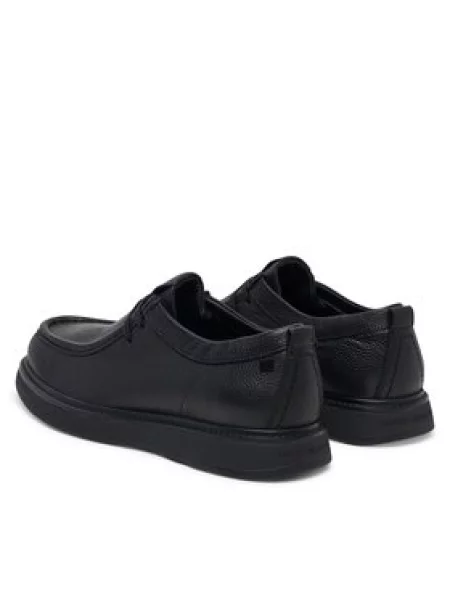 Tommy Hilfiger Nizki čevlji Comfort Leather Moc Toe Shoe črna