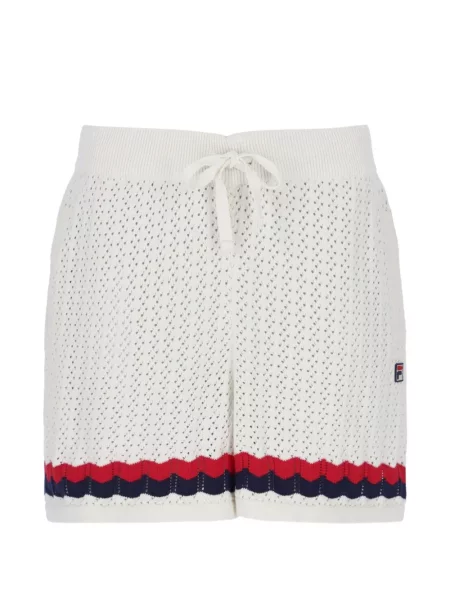 Pantaloni scurți Fila tricotate alb