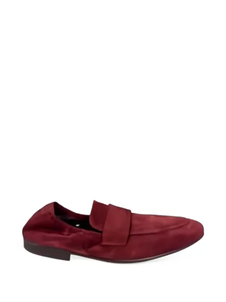 Chiloți Montecore din piele de căprioară slip-on roșu