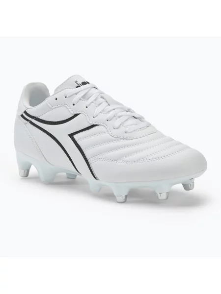 Încălțăminte de fotbal pentru bărbați Diadora Brasil LT+ MPH white/black alb