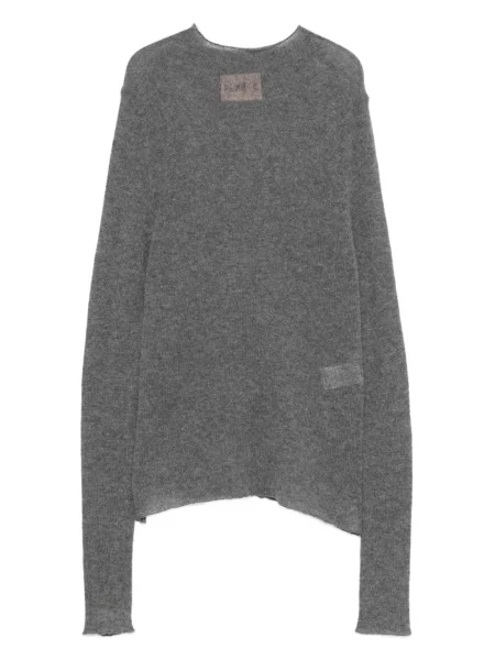 Пуловер Plan C с кръгло деколте сиво
