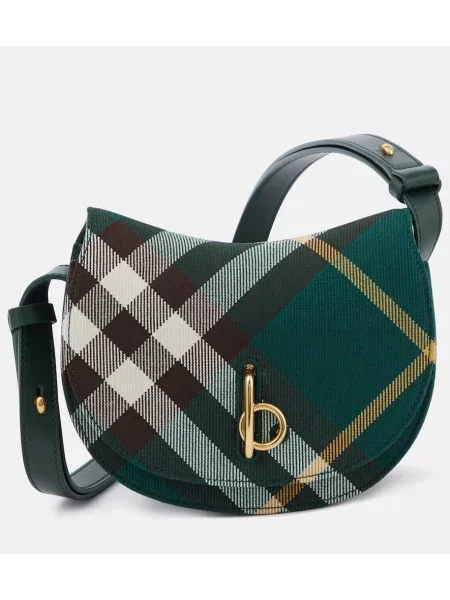 Mała mały torebka Burberry zielona
