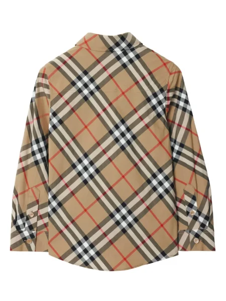 Koszula dziecięca Burberry brązowa