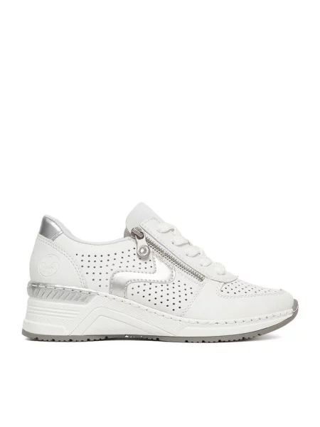 Sneakersy Rieker białe