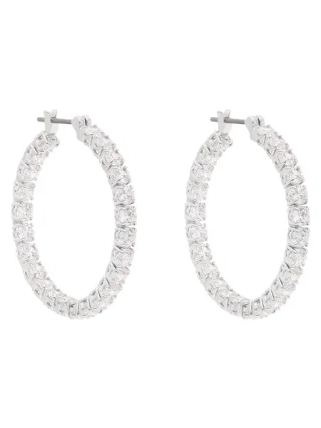Swarovski Fülbevalók / átlátszó ezüst