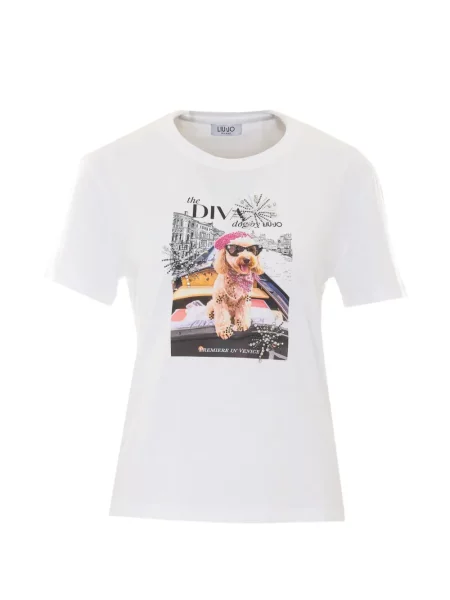 Tricou Liu Jo cu imagine alb