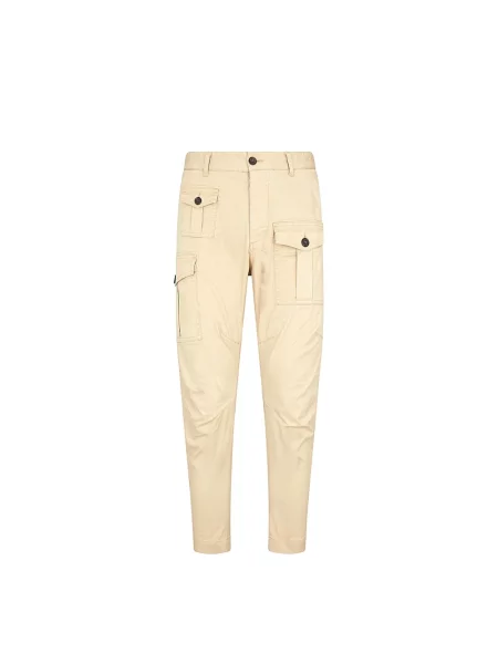 Spodnie Dsquared2 beżowe