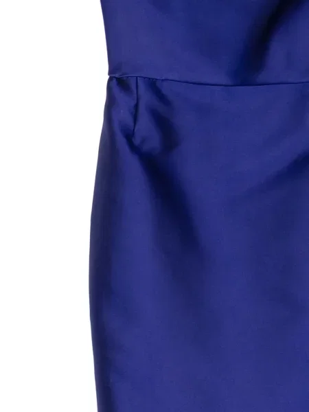 Rochie Marchesa cu funde asimetrică violet