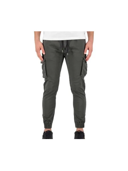 Pantaloni de jogging Alpha Industries Inc. din țesătură twill gri