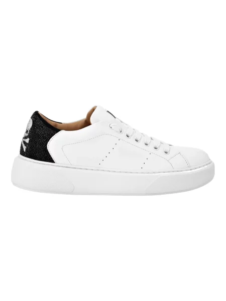Sneakersy Philipp Plein skórzane białe